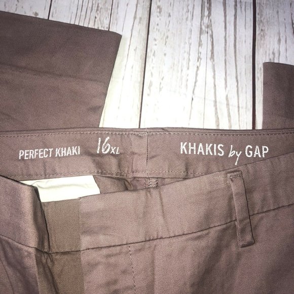 GAP The Perfect Khaki Pants Stretch Size 16XL pink - Picture 6 of 8